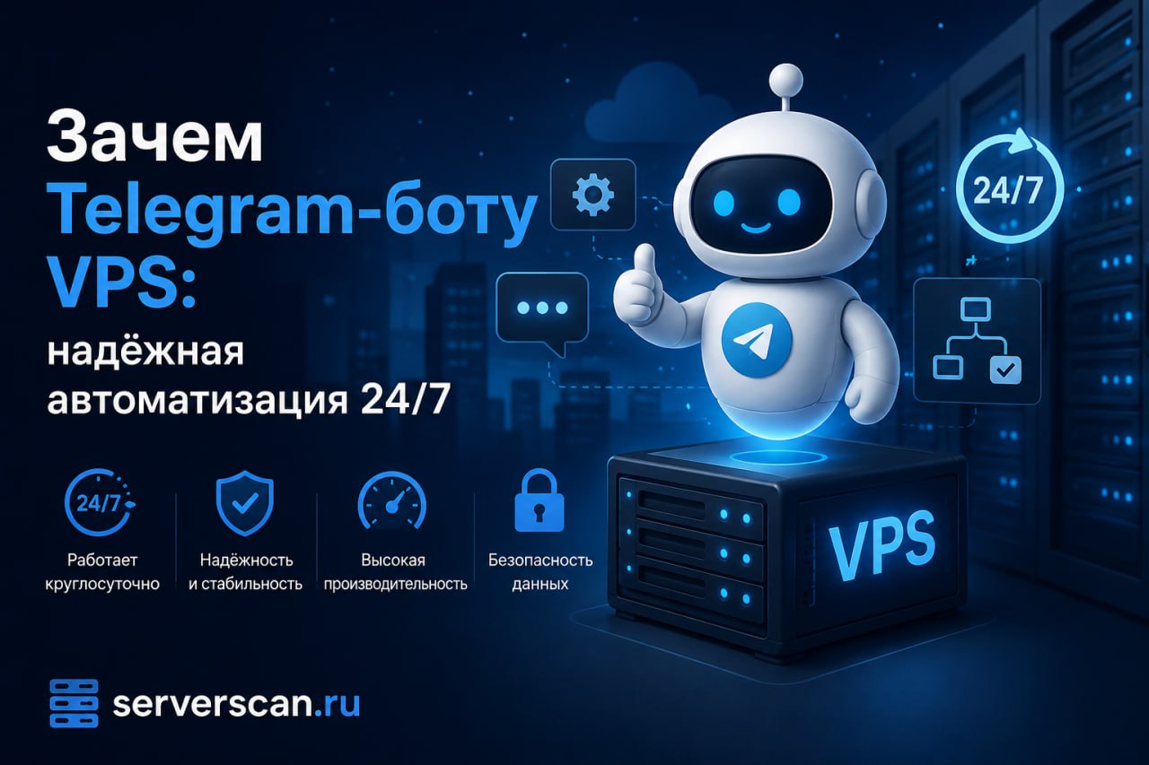 Зачем Telegram-боту VPS: надёжная автоматизация 24/7
